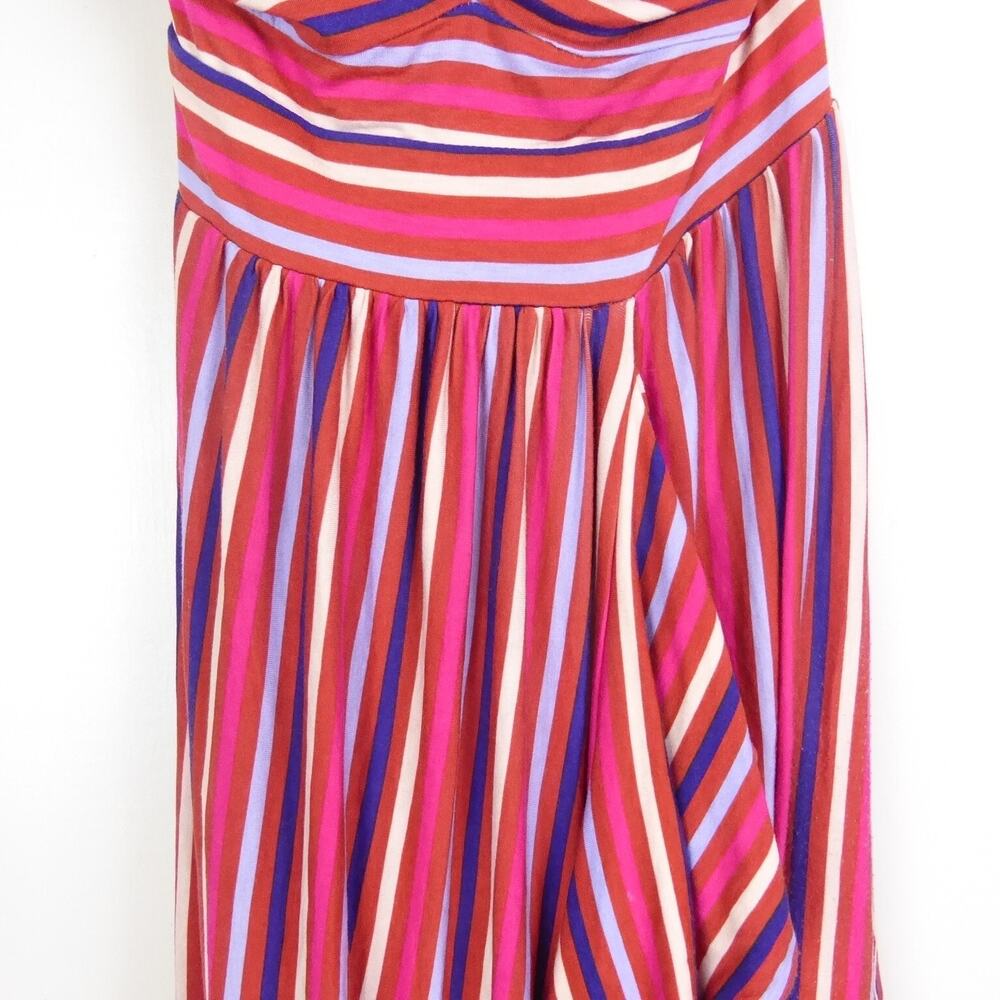 Anthropologie Maeve Dress Womens SZ M Sleeveless Striped Boho Ruffled Coastal - Picture 3 of 15